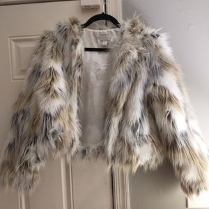 Faux fur jacket